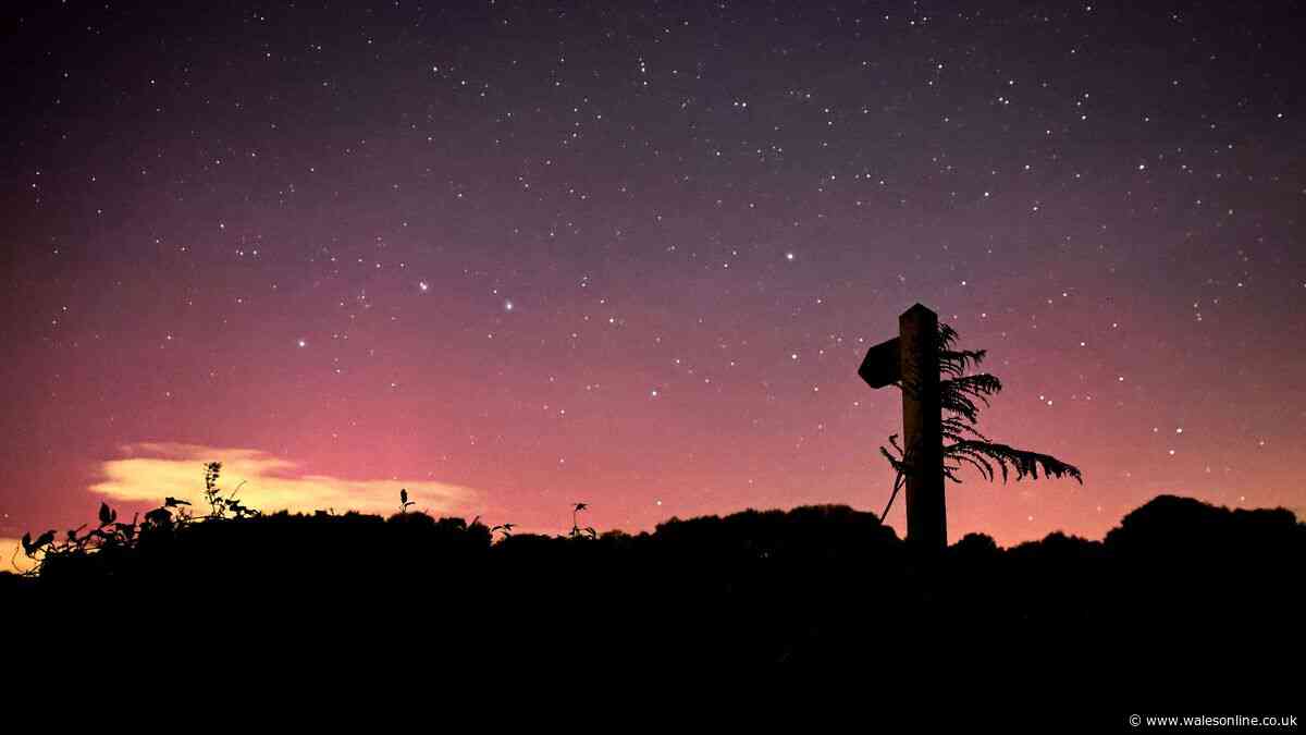 Northern Lights captured in Swansea, Pembrokeshire and Monmouthshire on Saturday night in stunning scenes