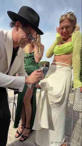 Burned her skirt! -Julien Magic