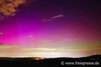 Polarlichter über dem Erzgebirge