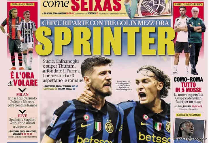 Today’s Papers – Inter’s sprint, Fabregas taunts Italy, Cardinale like Trump