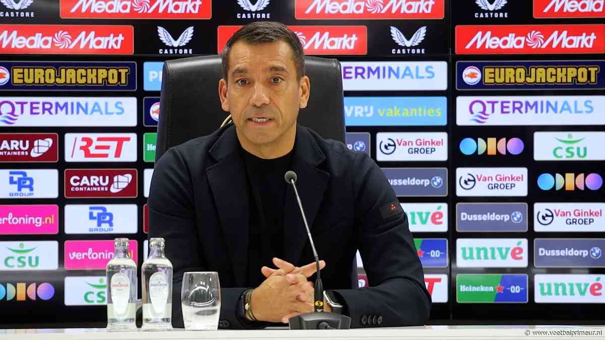 Van Bronckhorst trapt op de rem bij Feyenoord: 'Seizoen is nog verre van klaar'