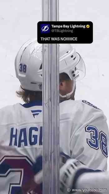 Brandon Hagel, speed demon #speed #bagel #score #newyork