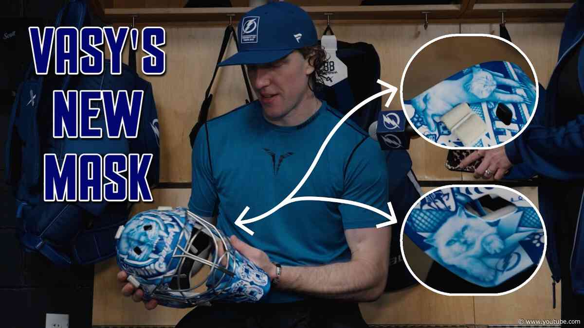 Vasilevskiy's Big Cat Mask Got An Upgrade 🦁