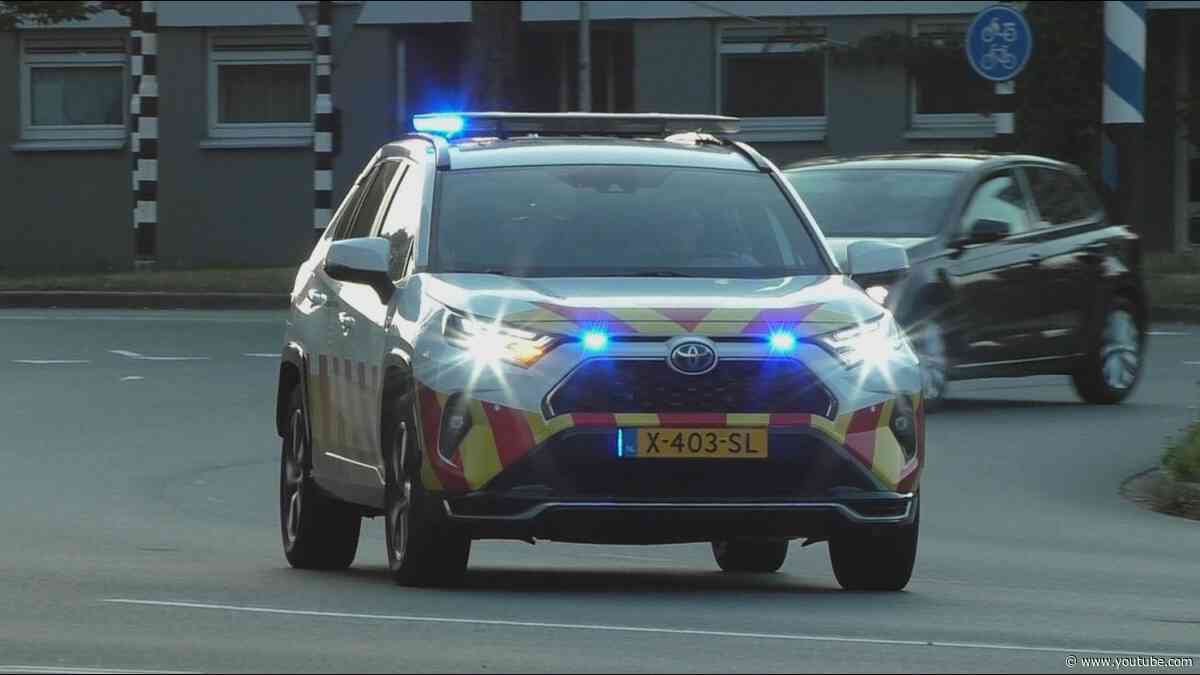 Brandweer ProRail Ambulance Politie en OVDG met Spoed naar een ongeval Spoor bij Zaandam