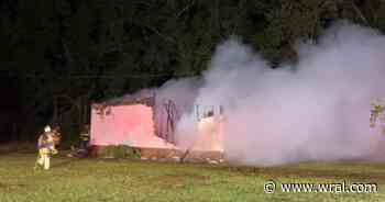 Mobile home destoyed in fire in Sampson County