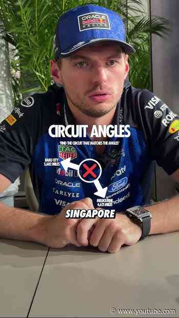 Maxipedia, the man you are 🗺️ #F1 #SingaporeGP #MaxVerstappen