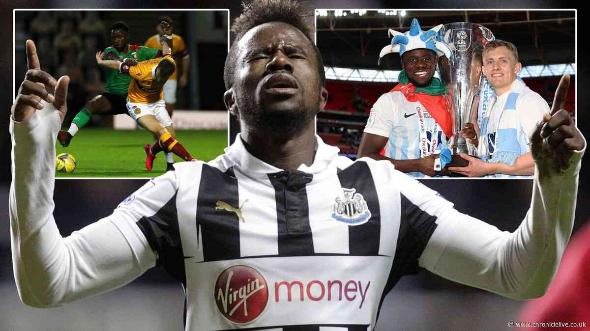Ex-Newcastle star had no income and was on benefits but has finally found peace 10 years on