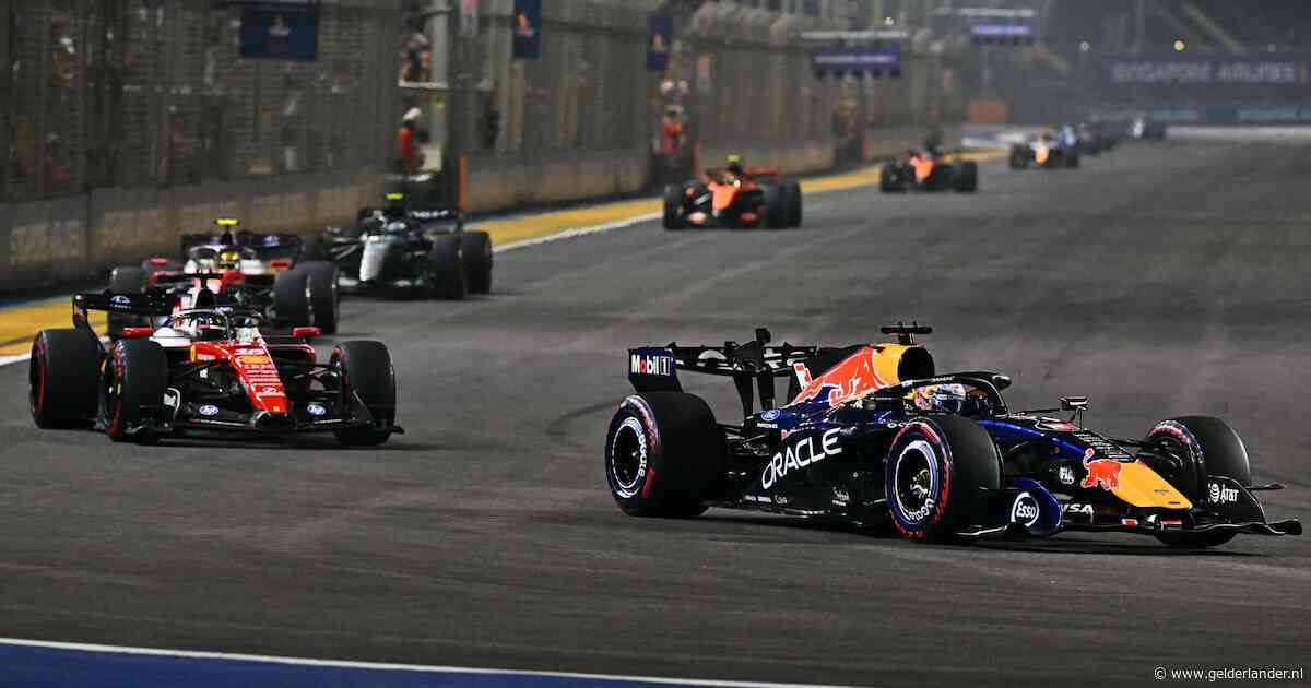 Max Verstappen kan Charles Leclerc voorlopig niet afschudden in Singapore