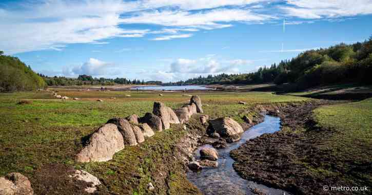 Reservoir dries up revealing impressive prehistoric villages