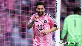 Messi bags brace in first MLS game after farewell