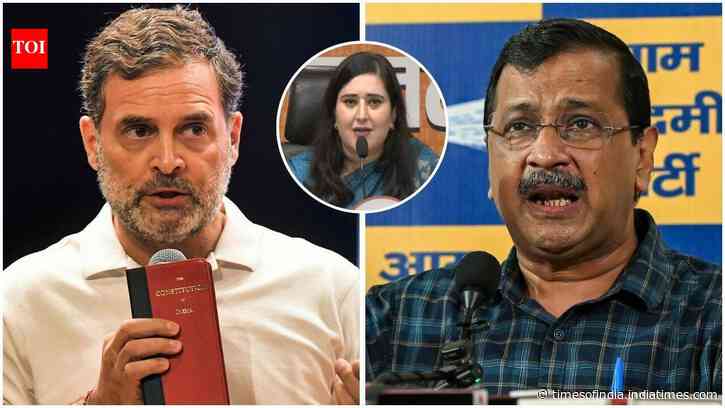 ‘Competition of anarchy’: BJP hits out at Rahul Gandhi, Arvind Kejriwal amid CEC protest row