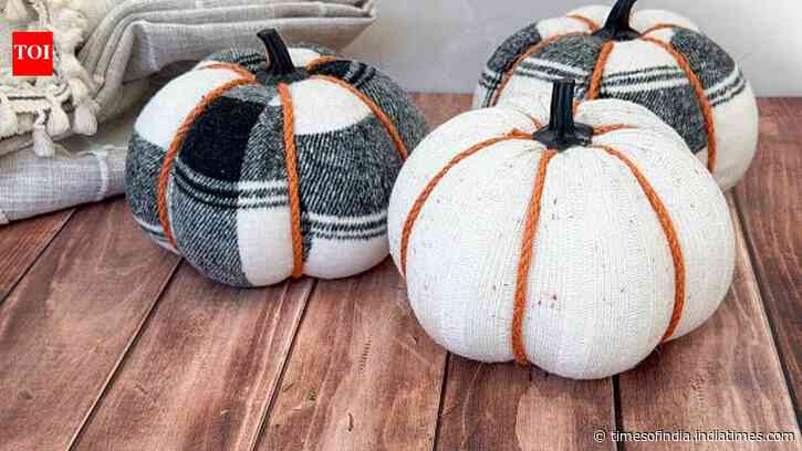 DIY: Don’t throw away old socks turn them into cute decorative pumpkins with this easy craft idea