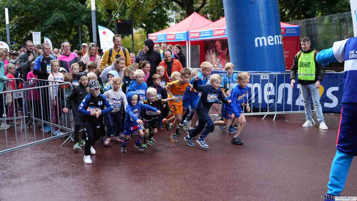 De mini 4Mijl is iets eerder gestart vanwege een regenbui
