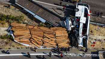 Manisa tour bus crash leaves at least 11 dead and 27 injured in truck collision