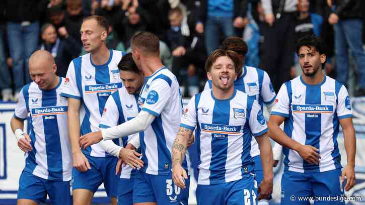 Hertha bleibt makellos: Siebter Sieg im siebten Spiel