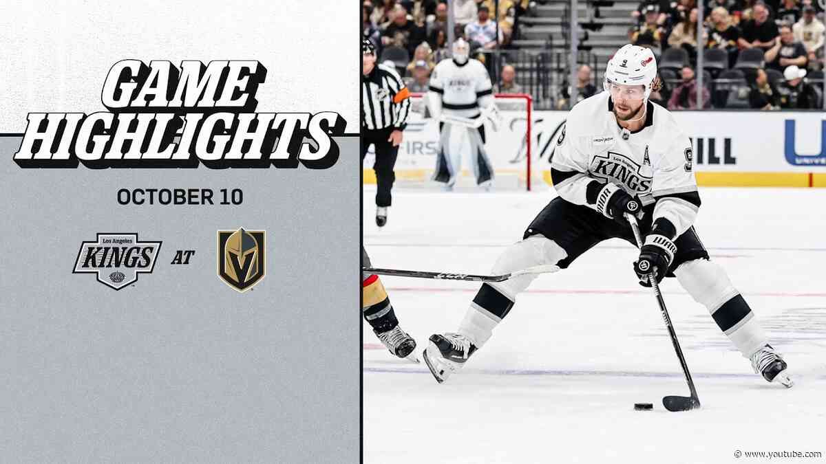 HIGHLIGHTS: LA Kings at Vegas Golden Knights | 10.10.26 | NHL
