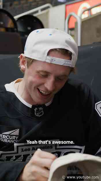 Mic’d up at Festival! #lakings #hockey