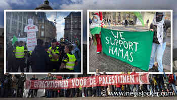 Weer openlijke steunbetuiging voor Hamas op de Dam bij pro-Palestijnse demonstratie