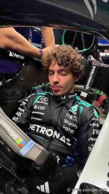 A lap around Singapore, visualised 👀🇸🇬 #f1 #merceesf1 #kimiantonelli