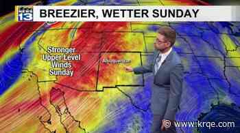 Winds picking up, rain chances ahead for Sunday