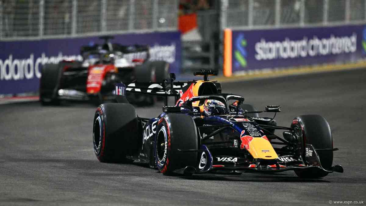 Verstappen wins first Singapore GP from pole