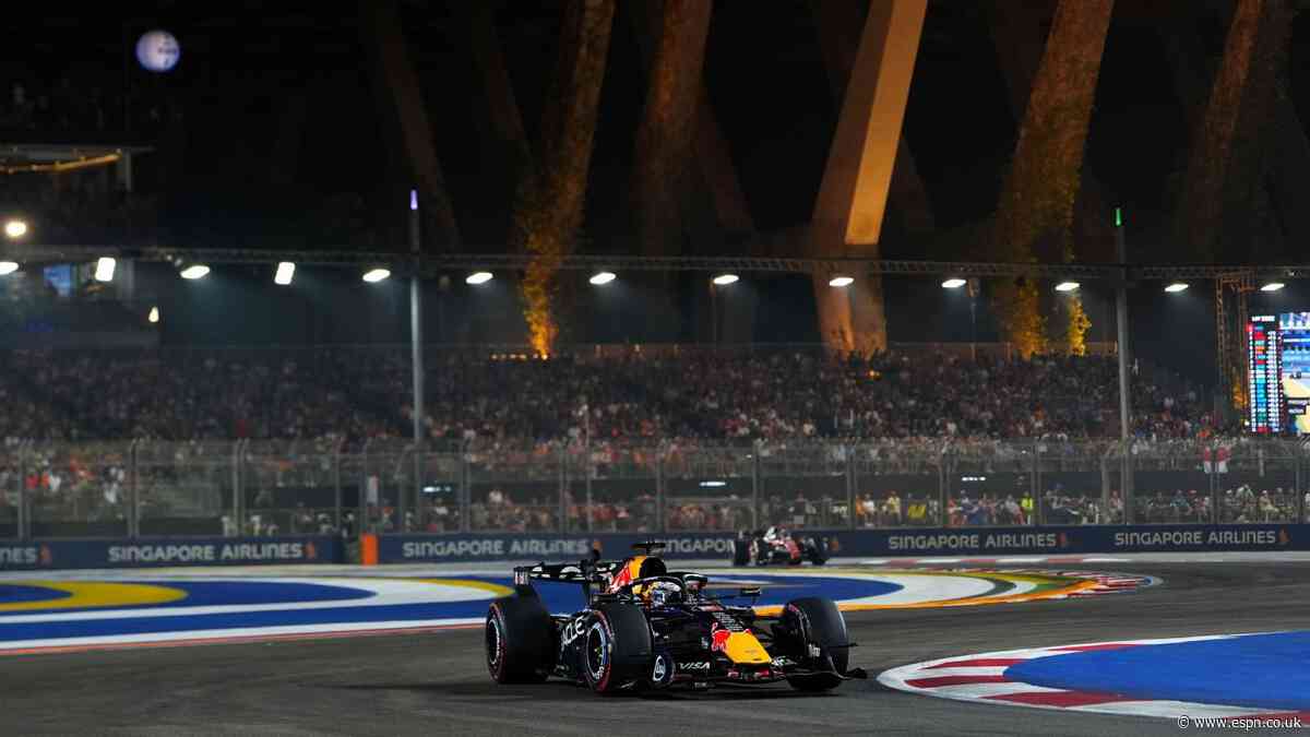 Singapore Grand Prix LIVE! Max Verstappen takes commanding victory, Charles Leclerc behind