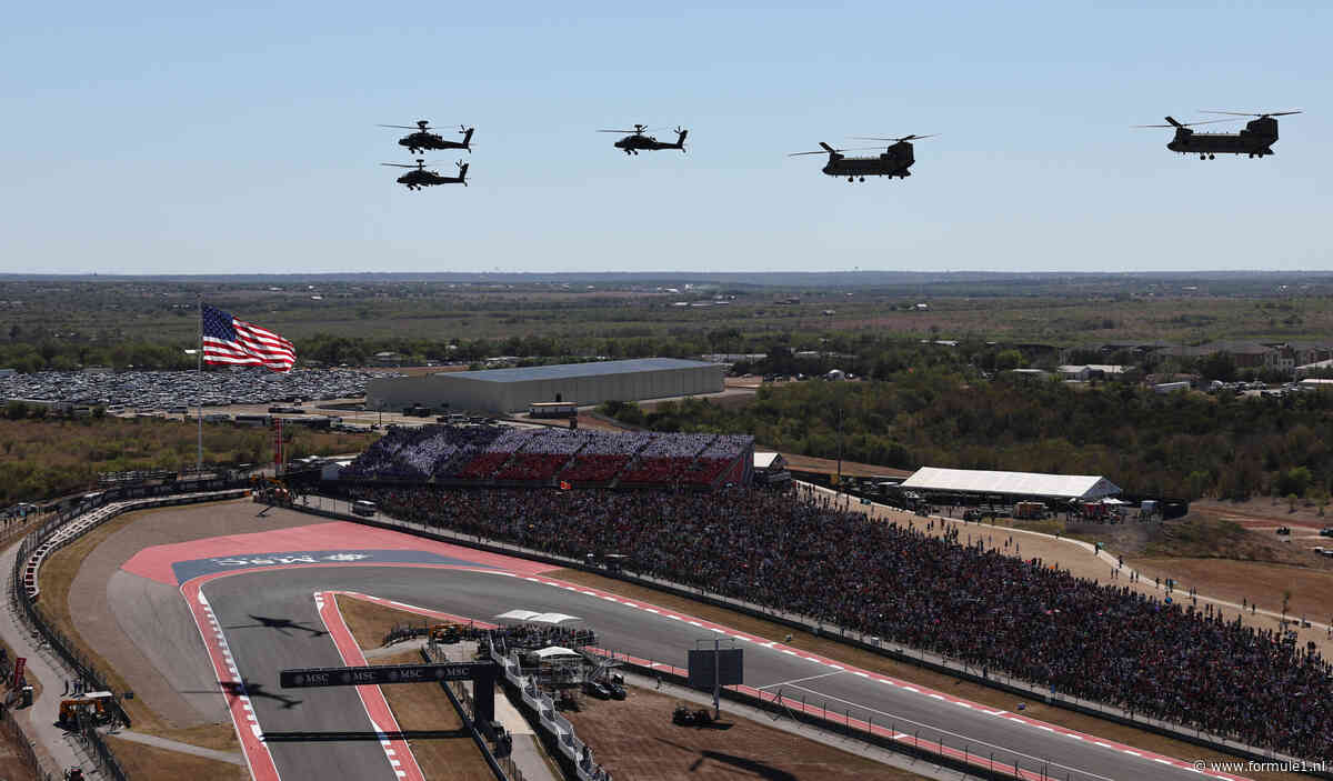 Tijdschema GP Verenigde Staten: Zo laat beginnen de sessies met Max Verstappen