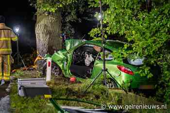 UPDATE: Auto knalt tegen boom, vrouw (32) overlijdt en twee inzittenden gewond