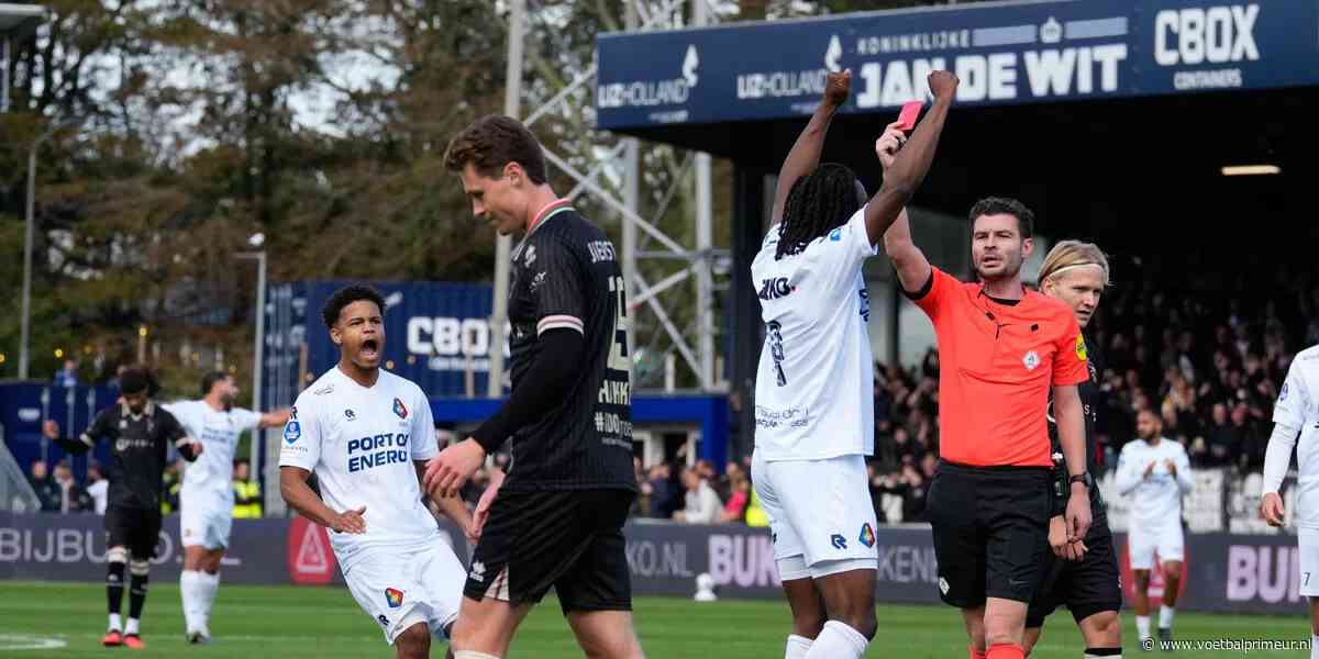 Telstar profiteert niet van rode kaart ADO en speelt gelijk in vermakelijk duel