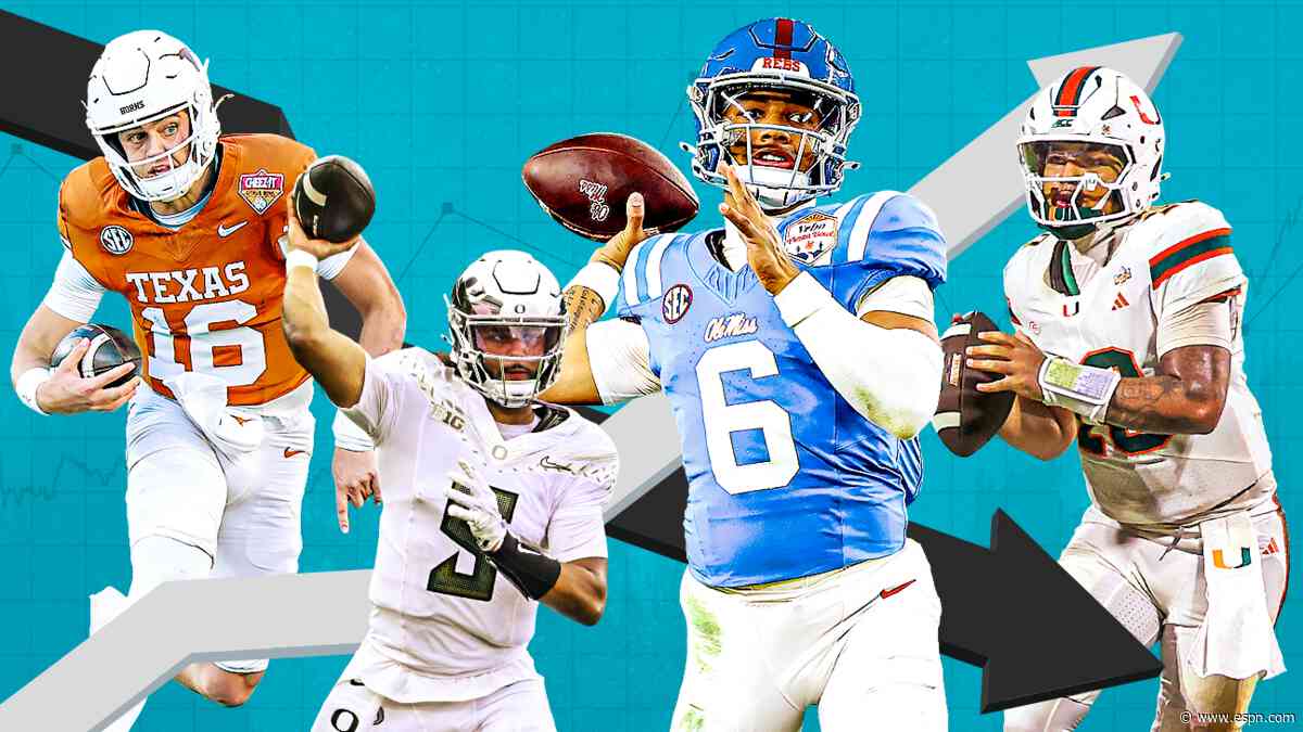 Reid's debut NFL draft QB Hot Board: Ranking the top 15 passers
