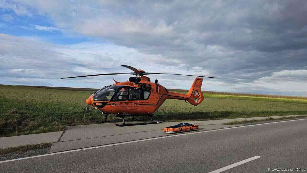 Schwerer Unfall auf St2086 bei Neumarkt-St. Veit – offenbar eine Person eingeklemmt