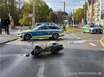 Mannheim – UPDATE – Schwerer Unfall in der Oststadt: Vespa-Fahrer (76) lebensgefährlich verletzt – Rettungshubschrauber im Einsatz