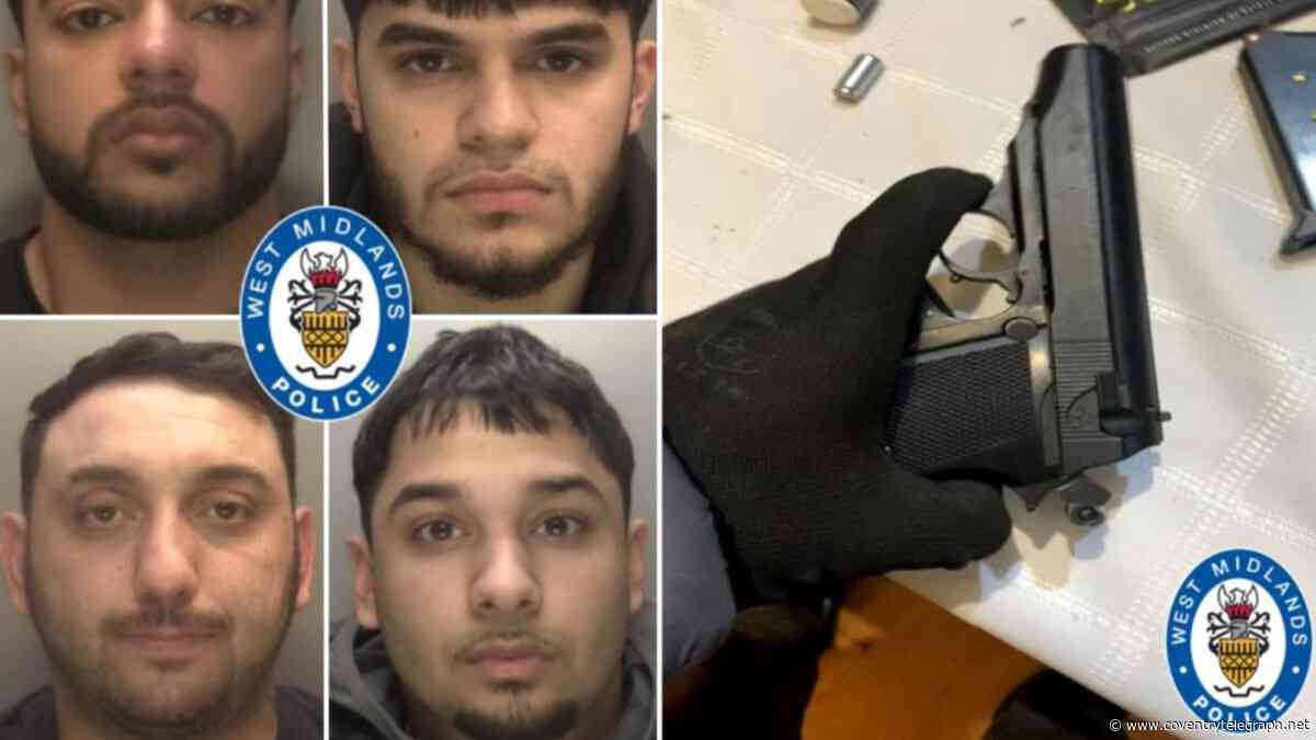 Gang jailed for putting guns into the hands of criminals in the Midlands