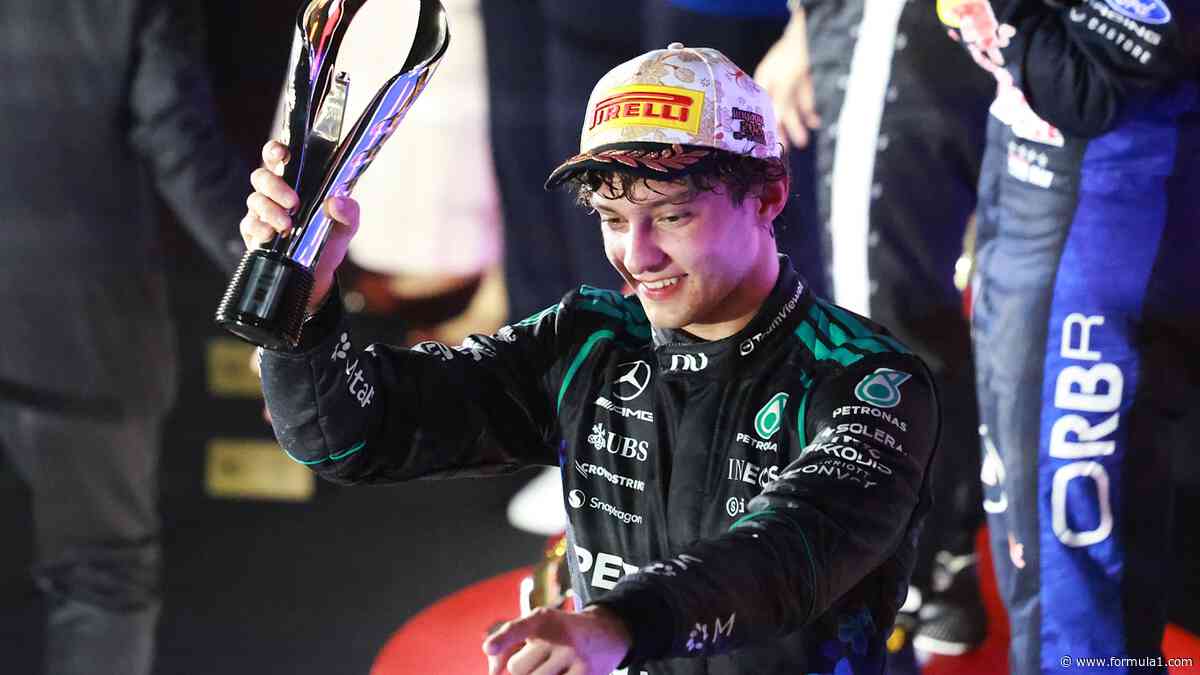 Antonelli reacts as Singapore P3 puts him on brink of title