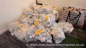 The £400,000 haul of illegal cigarettes discovered in two 'suspicious' vans