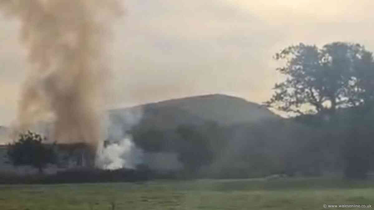 Huge fire rips through Welsh factory leaving owners devastated