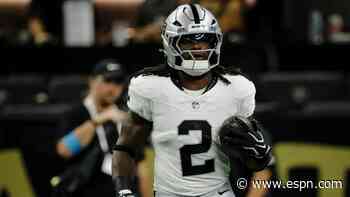 Raiders RB Jeanty active vs. Patriots despite uncertainty