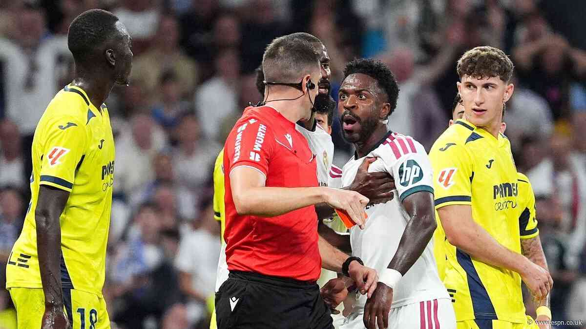 Vini Jr. 'sorry' after red card for hair pull