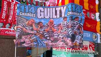 Liverpool fans 'welcome' Man City to Anfield in first Premier League match since guilty verdict