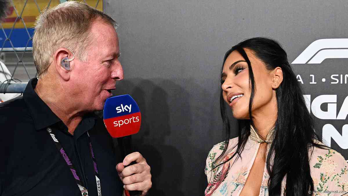 Insiders reveal how Kim Kardashian patched things up with Martin Brundle as she FINALLY speaks to SkySports presenter at the Singapore Grand Prix