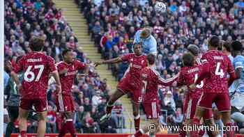 Liverpool vs Manchester City - Premier League LIVE: All to play for in the second half as tensions boil over on the pitch after hostile reception for visitors in first match since guilty verdict