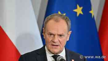 Nach Anschlagsplänen auf Premier Tusk und Verteidigungsminister: Mann verhaftet
