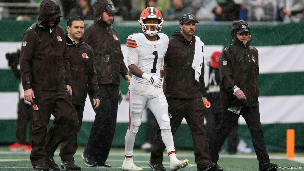 Browns WR Concepcion knocked out of game vs Jets after illegal hit