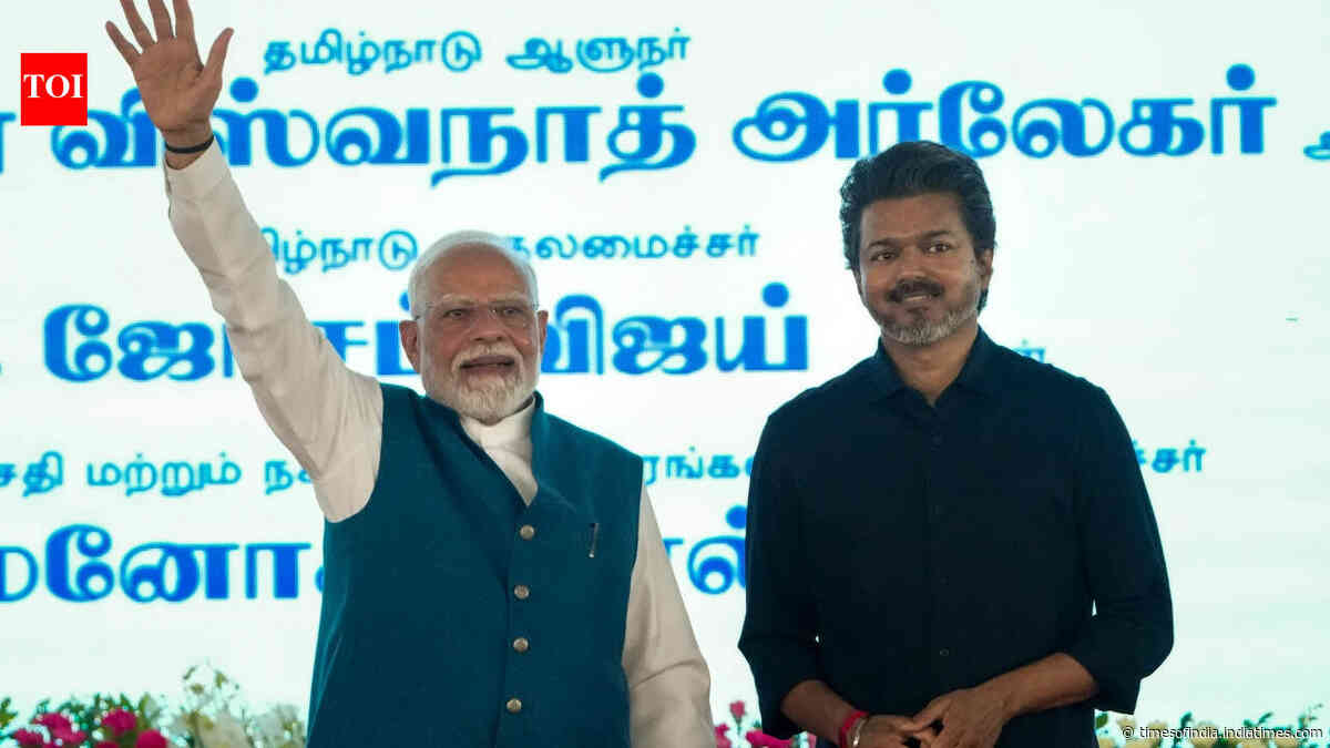 'Next PM Vijay 2029’: Placards trigger brief stir at PM Modi event in Chennai