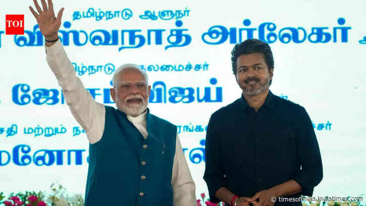 'Next PM Vijay 2029’: Placards trigger brief stir at PM Modi event in Chennai