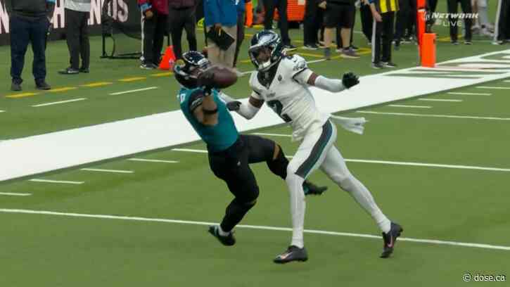 Two ejection calls right at the start of the game between the Jaguars and the Eagles in London