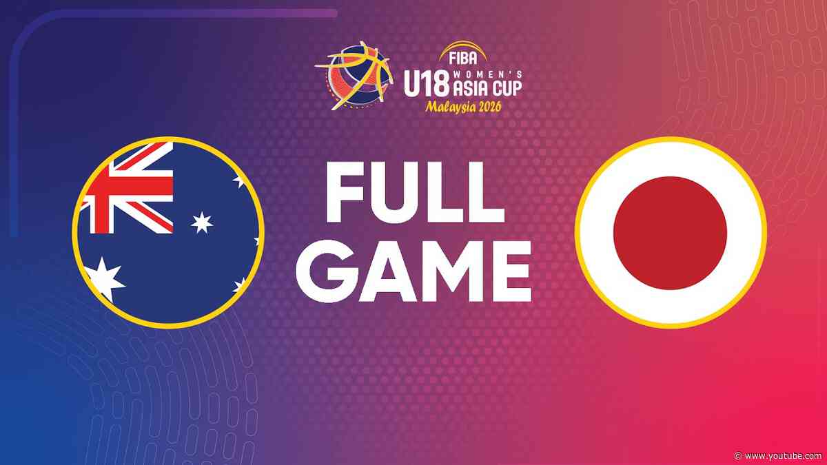 FINAL | Australia v Japan | Full Basketball Game | FIBA U18 Women’s Asia Cup 2026 Division A