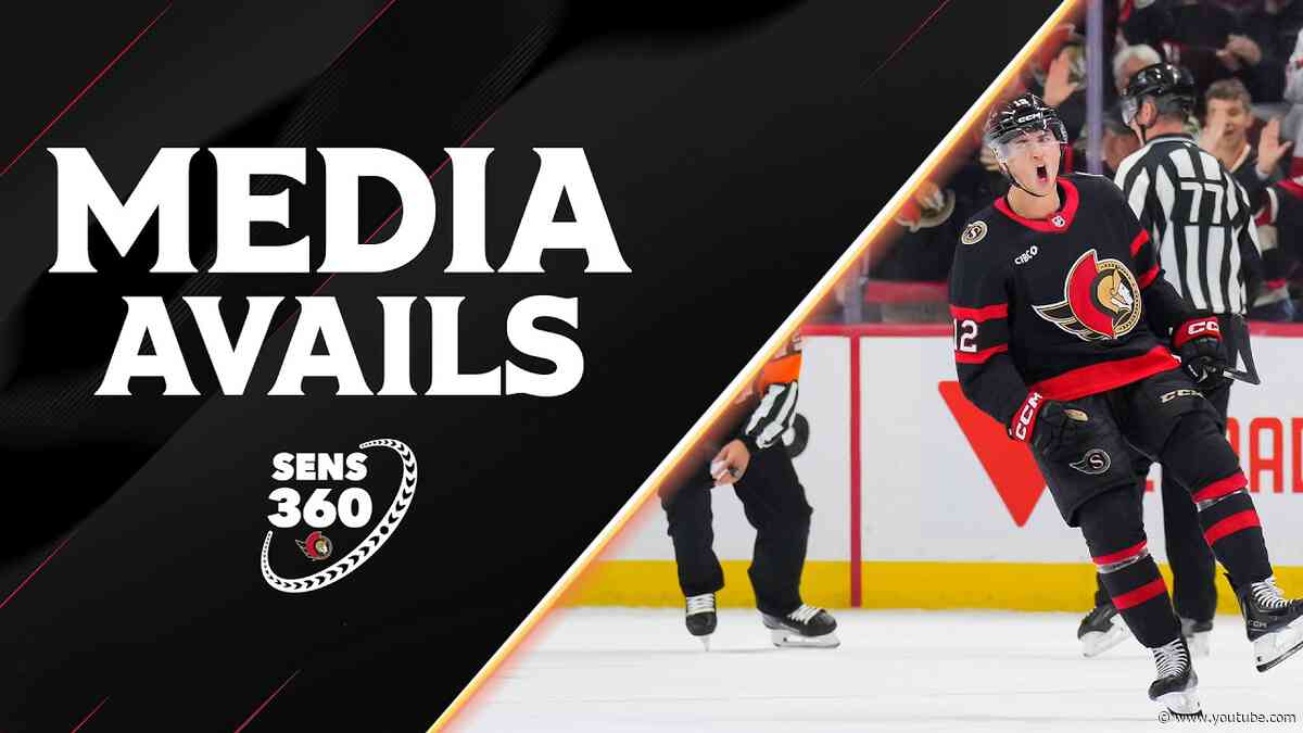 Tim Stützle, Drake Batherson, Shane Pinto, Travis Green Postgame Media vs NSH