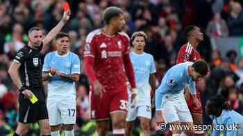 Iraola: Gravenberch red undeserved in City loss