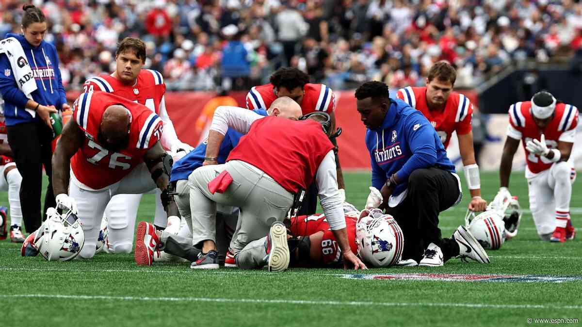 Short-handed Pats lose RB Henderson, LT Campbell